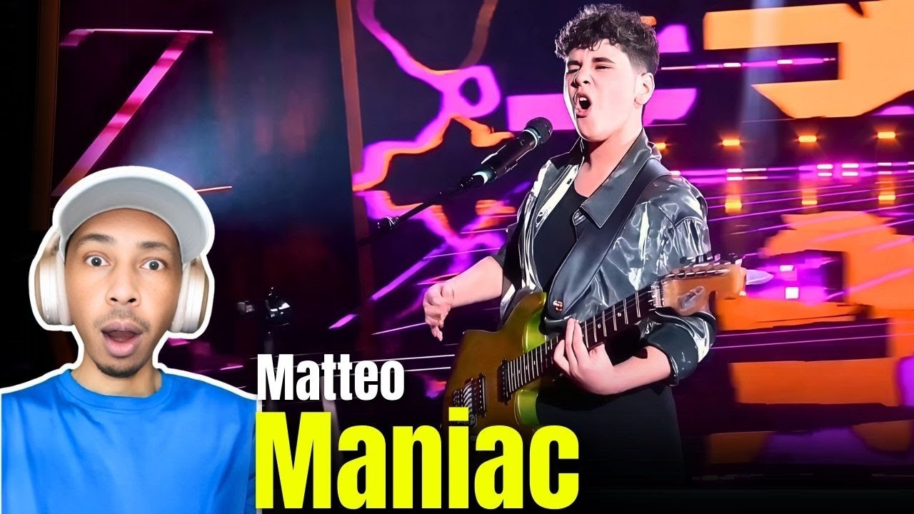 Matteo - Maniac | The Voice Kids Italy | ZuluModo REACTION