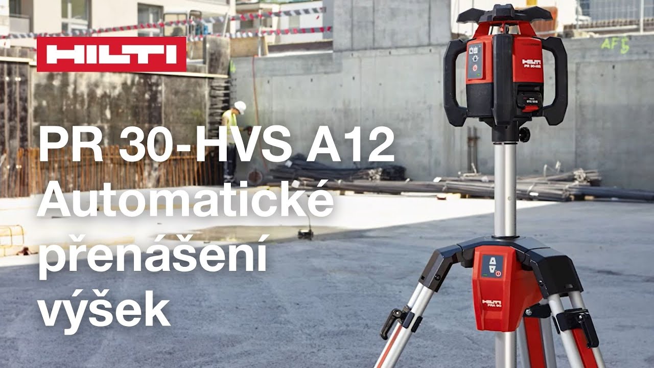Hilti PR 30-HVS A12 - Automatick&eacute; přen&aacute;&scaron;en&iacute; v&yacute;&scaron;ek
