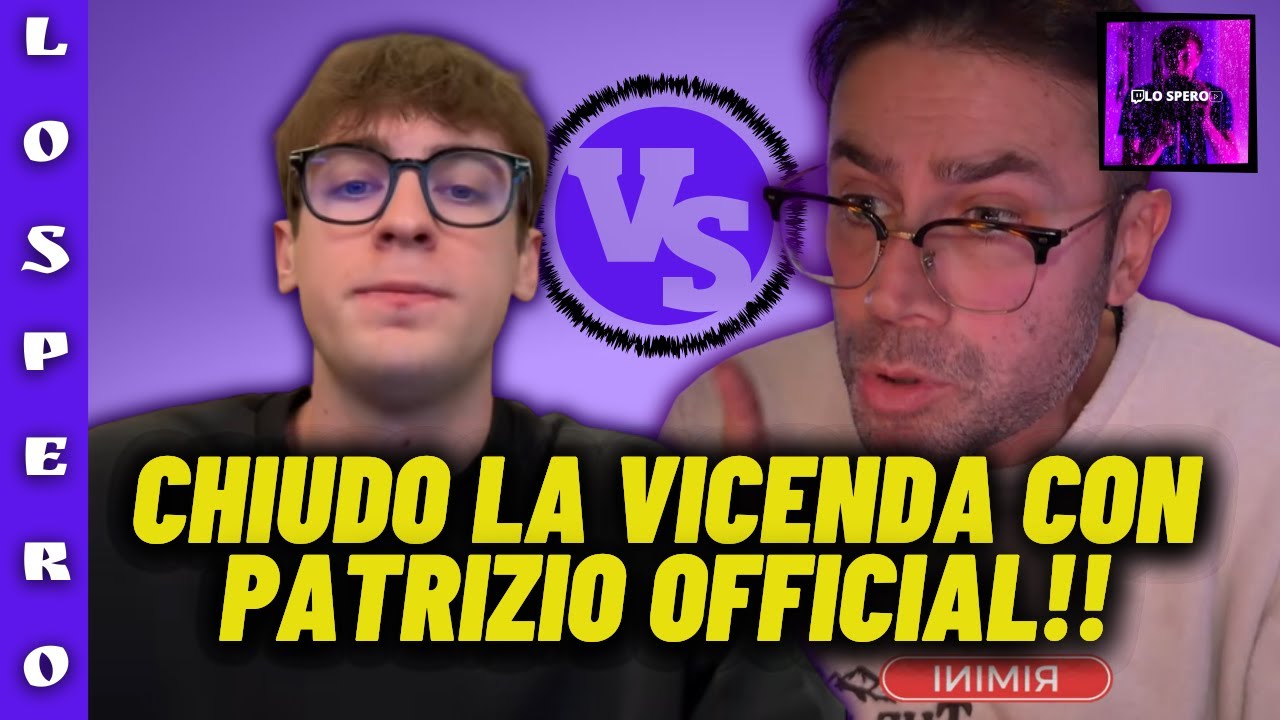 LOLLOLACUSTRE CHIUDE LA VICENDA CON PATRIZIO OFFICIAL: DOPO IL FURIOSO SCONTRO DI ALCUNI GIORNI FA!