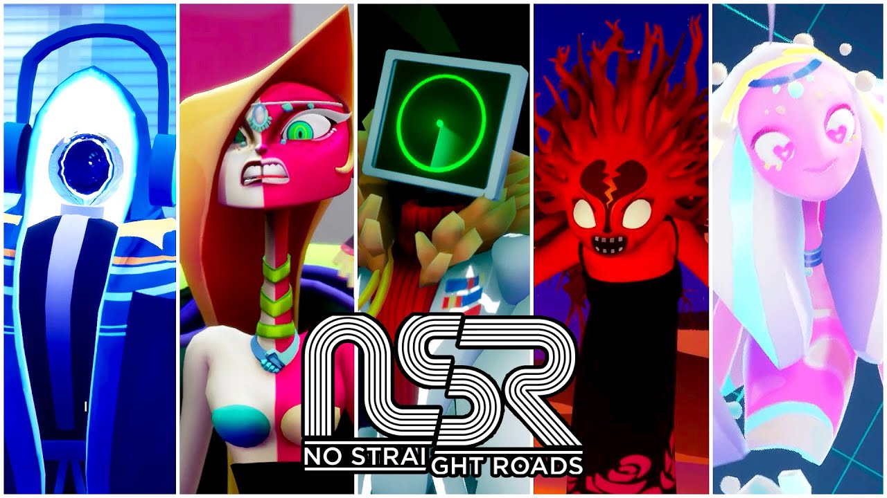 No Straight Roads - All Boss Fights, ENDING, & Credits (PS4 PRO)