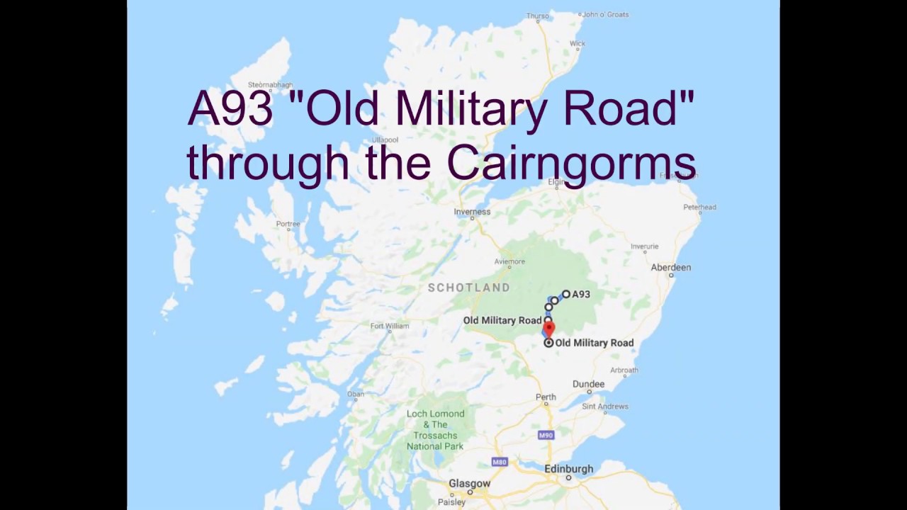 Scottish roads: A93 'Old Military Road' through the Cairngorms