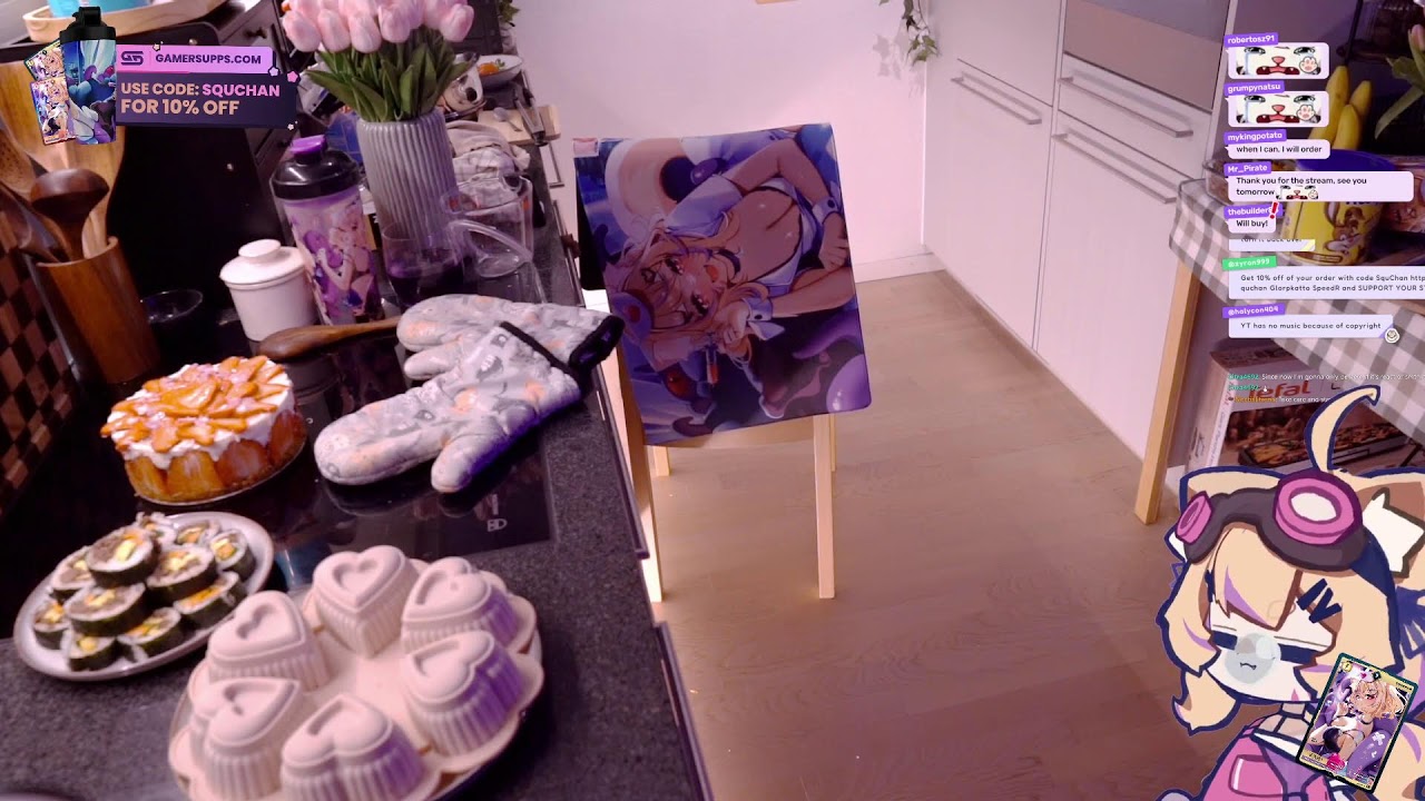 IRL CAM VALENTINE COOKING - NEW GAMERSUPPS MERCH TODAY!! ↓↓