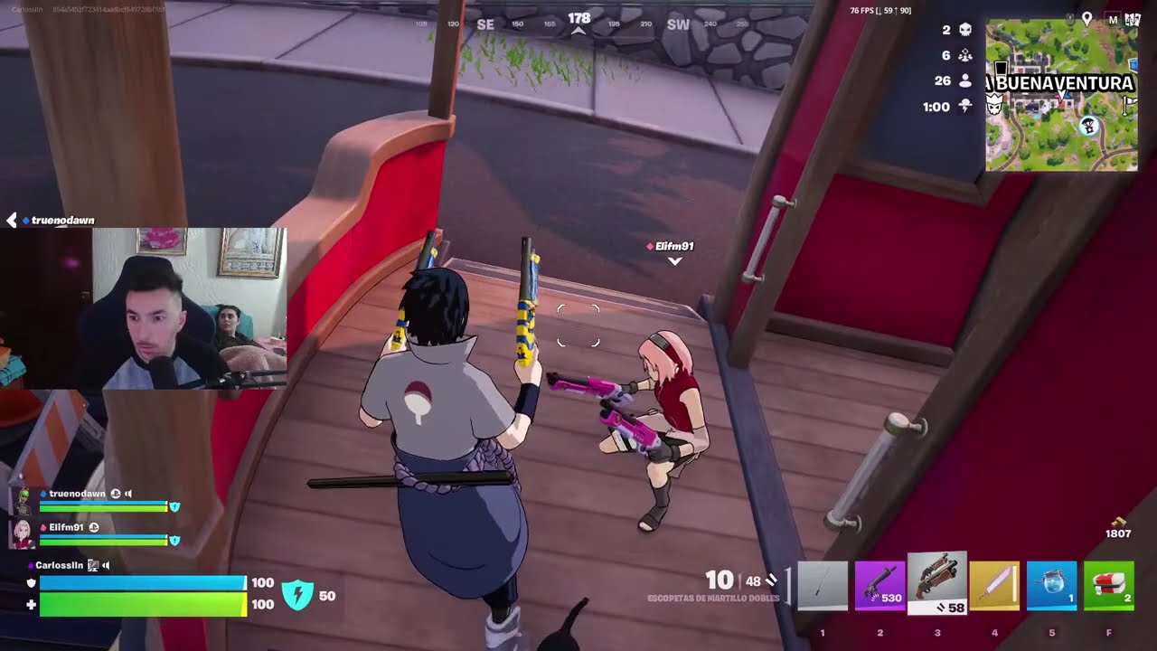 Fortnite con la familia 