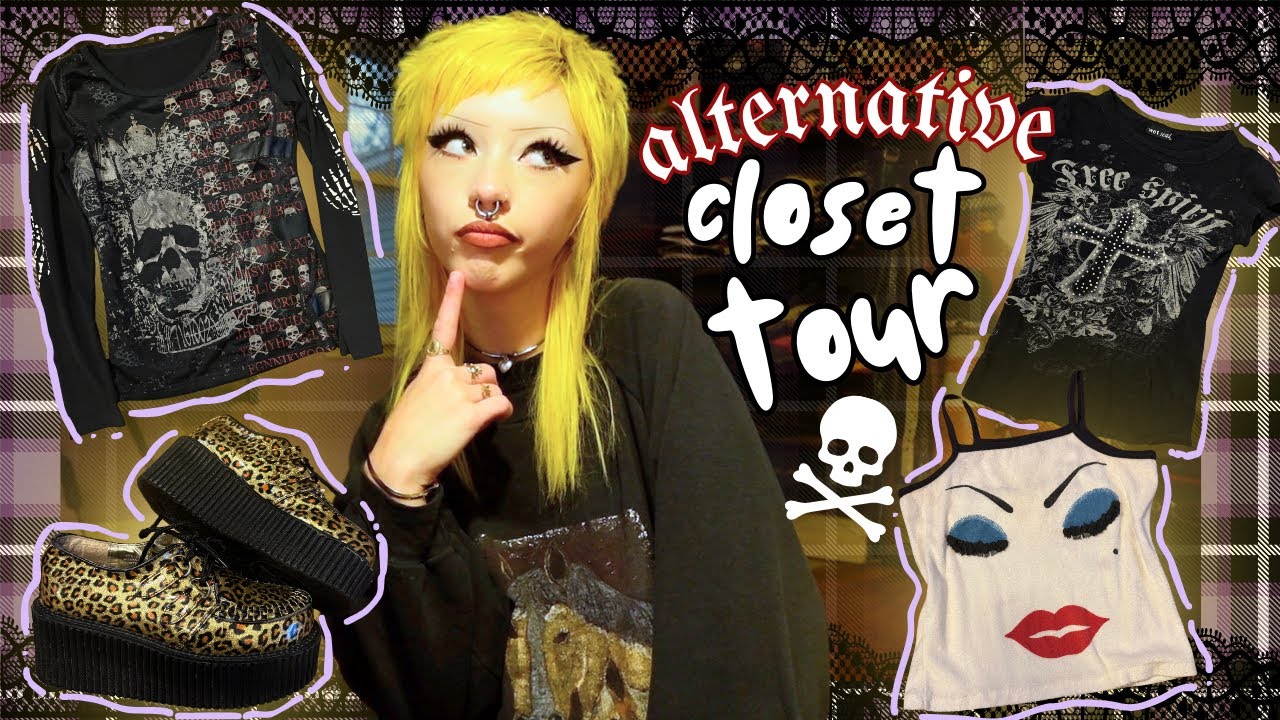 ALTERNATIVE CLOSET TOUR (favorite items, styling, & shoe tour!!)