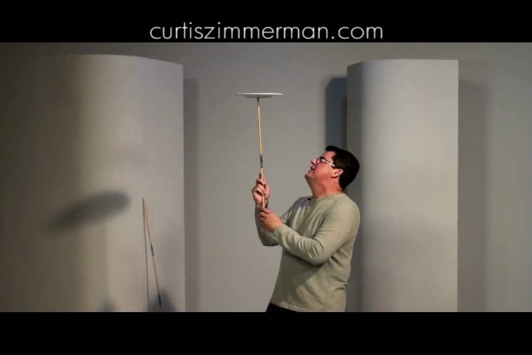 How to Balance Spinning Plate on Chin - Curtis Zimmerman