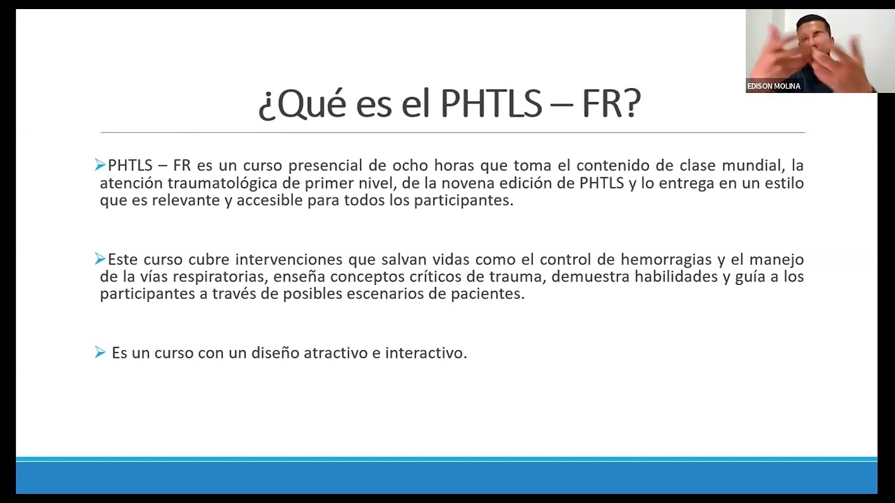 WEBINAR PHTLS FR