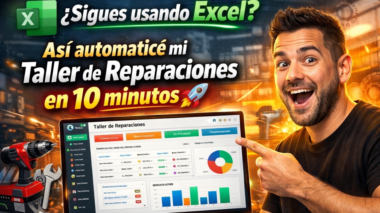 ¿Sigues usando Excel? Así automaticé mi Taller de Reparaciones en 10 minutos 🚀