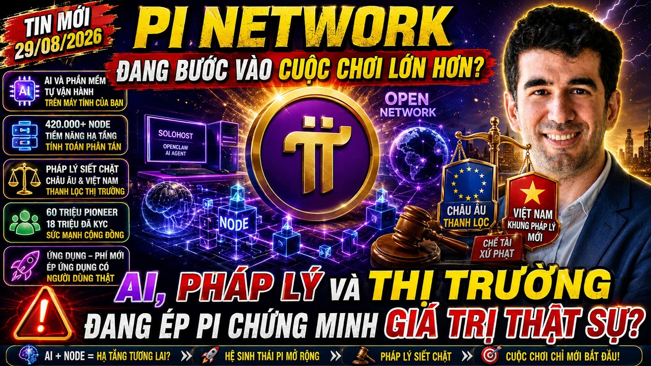 PI NETWORK BƯỚC V&Agrave;O CUỘC CHƠI LỚN HƠN? AI, PH&Aacute;P L&Yacute; V&Agrave; THỊ TRƯỜNG &Eacute;P PI CHỨNG MINH GI&Aacute; TRỊ THẬT SỰ ?