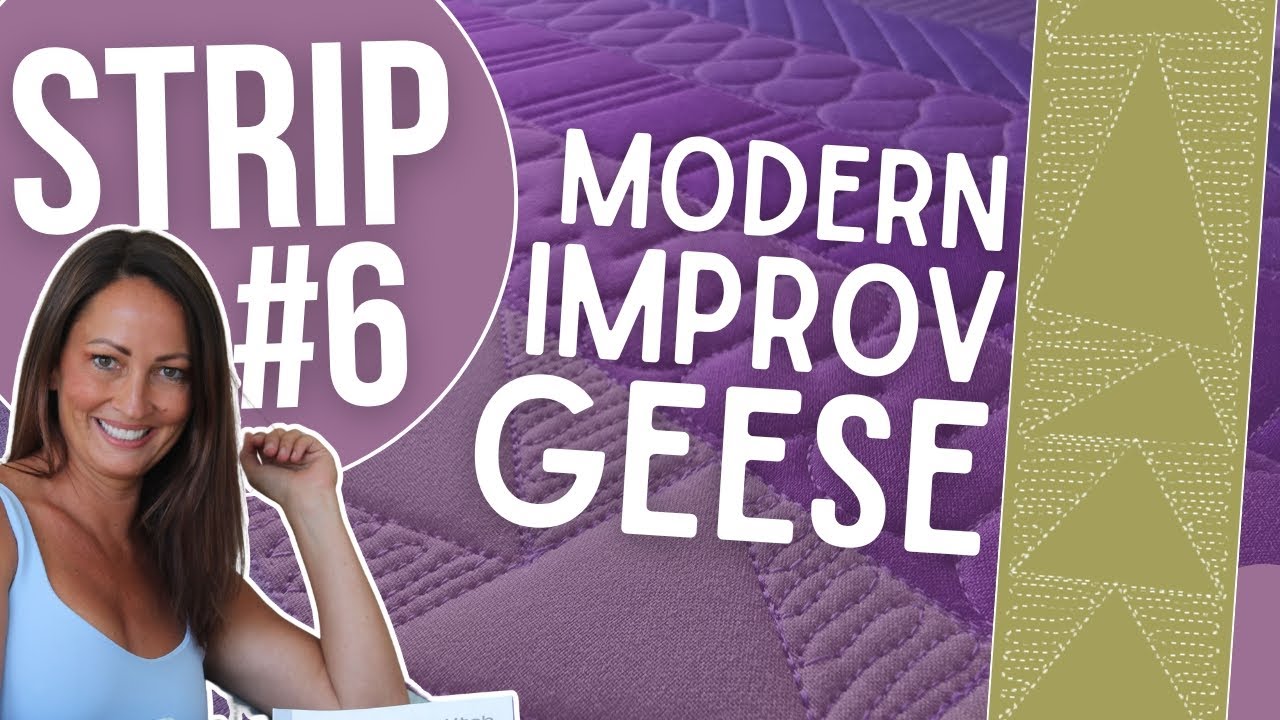 99+ Strip Series #6 | Quilting Faux Trapunto Flying Geese with Rulers in a 2” Strip