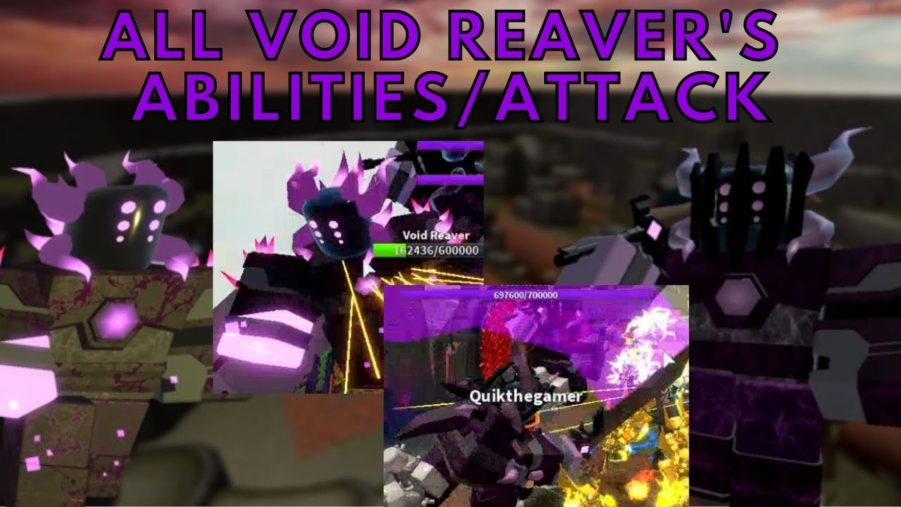 All Void Reaver's Abilities/Attack || Tower Defense Simulator