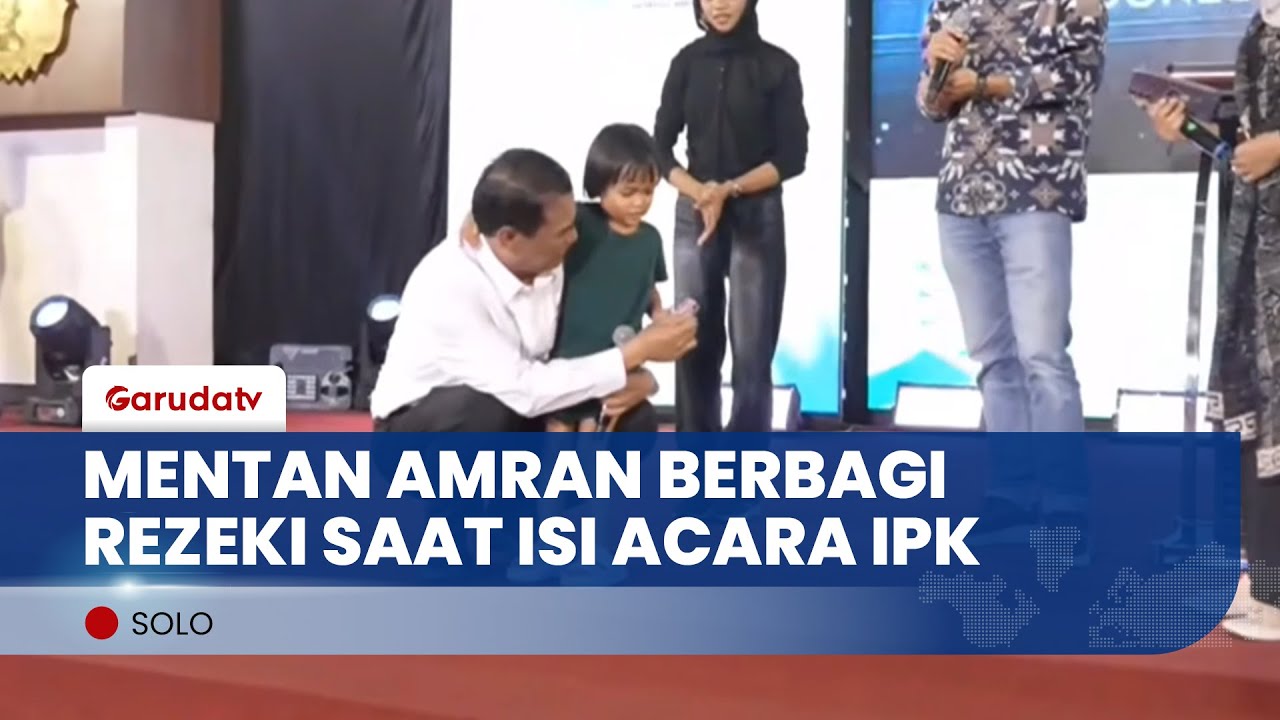 Adem! Momen Mentan Amran Bagi Rezeki pada Anak Yatim Piatu di Tengah Pembicaraannya Dalam Acara IPK