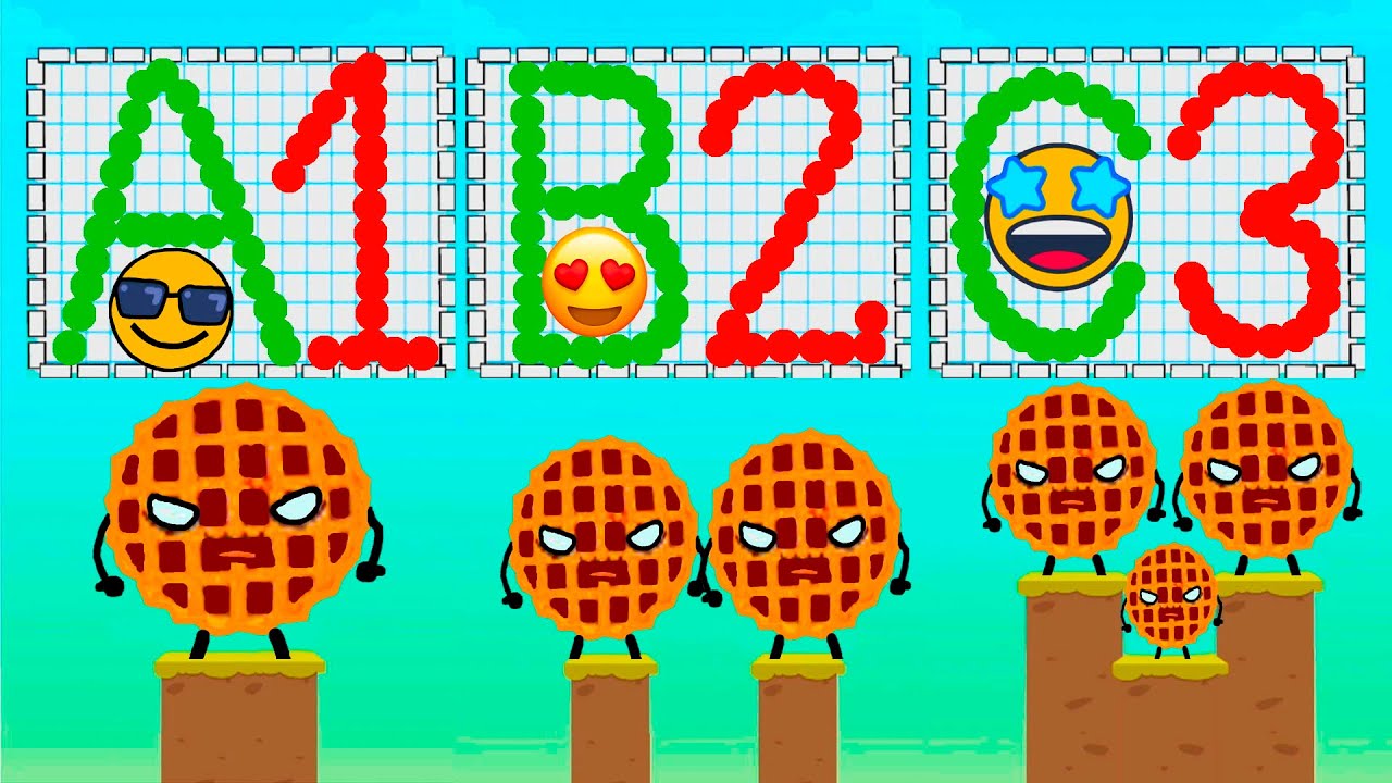ABC Let's Count Alphabet Letters Smashing Angry COOKIES !