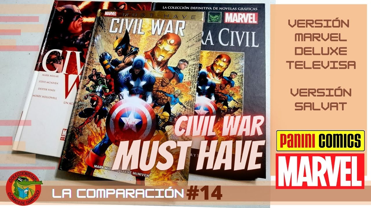 CIVIL WAR MUST HAVE de MARVEL PANINI VS SALVAT y SMASH La comparación #14