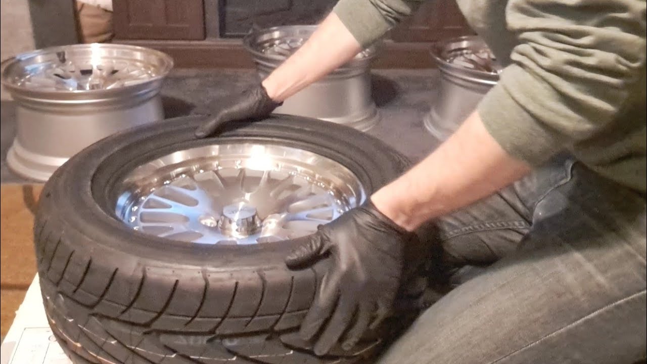 how to mount tires by hand: mounting Nitto tires on my Circuit Performance wheels