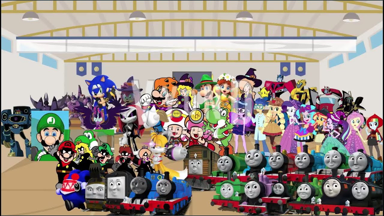 Racist Luigi, Racist Yoshi, and their Friends Misbehaves the School Halloween Dance Party/Grounded