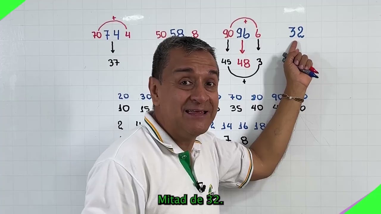 Como encontrar la mitad de un número entero de una manera sencilla y práctica.
