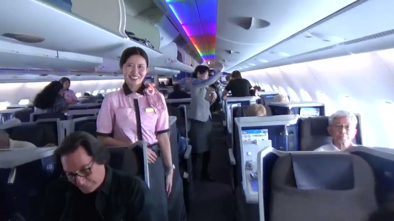 Boarding A380 Business Class