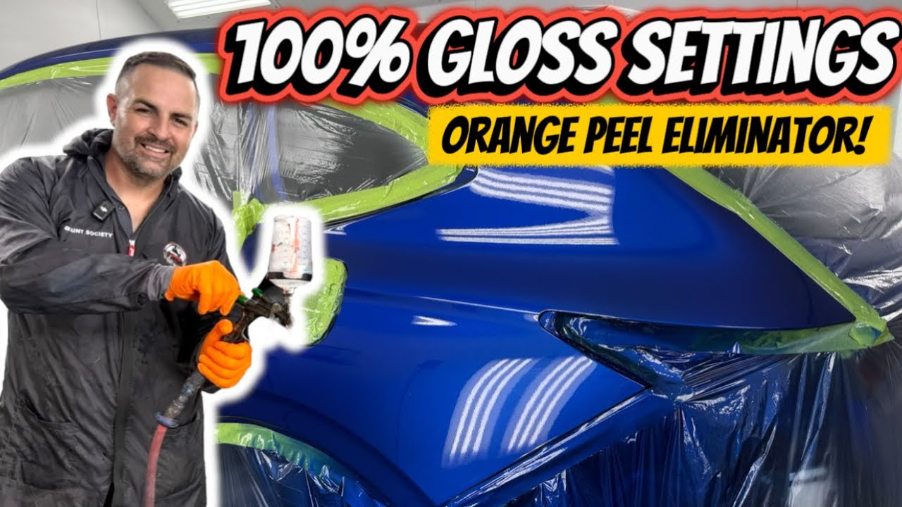 Как распылить GLOSS без эффекта апельсиновой корки! (Руководство по настройке краскопульта)