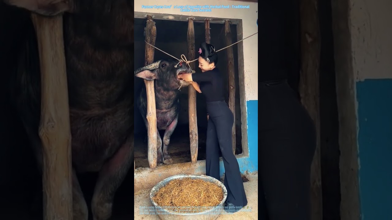 Farmer Cures Cow&rsquo;s Loss of Appetite with Herbal Feed - Traditional Cattle Care Secrets!