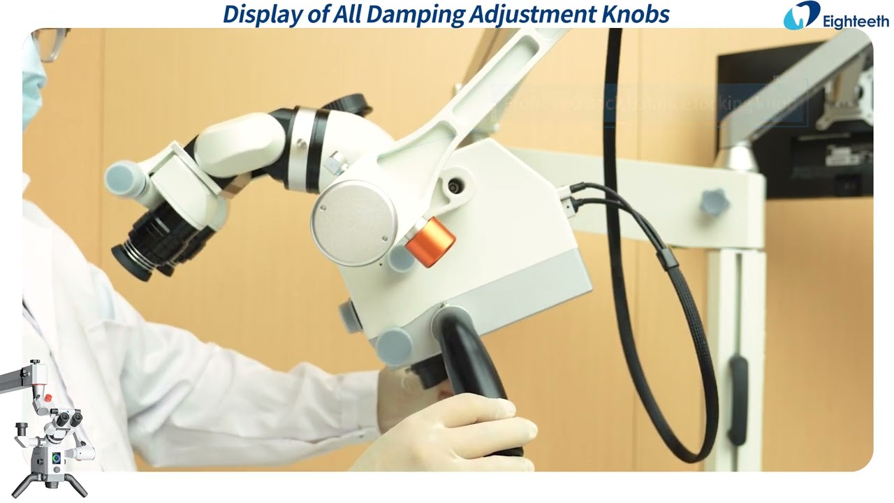 Acuvision X Microscope Joints and C Arm Adjustment