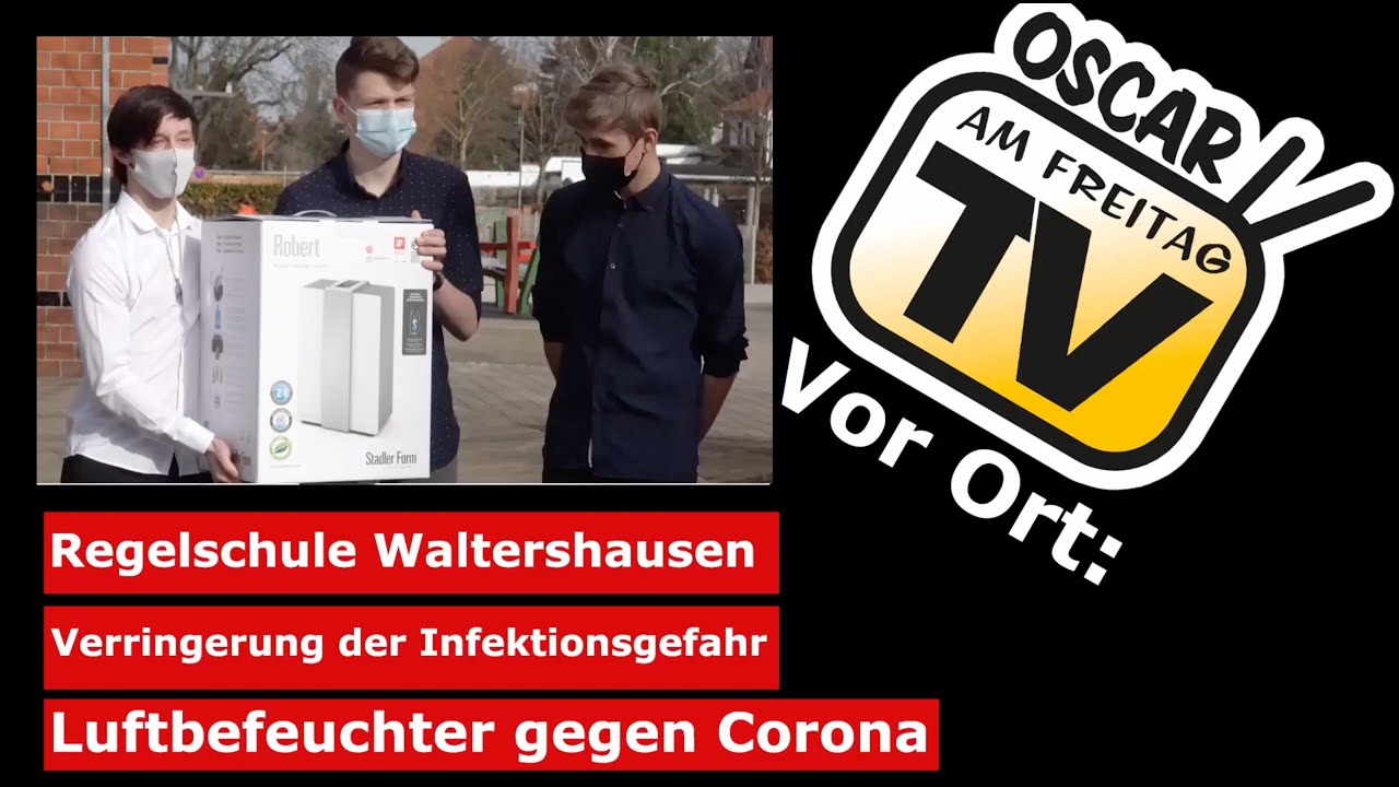 Regelschule Waltershausen: Luftbefeuchter wird getestet