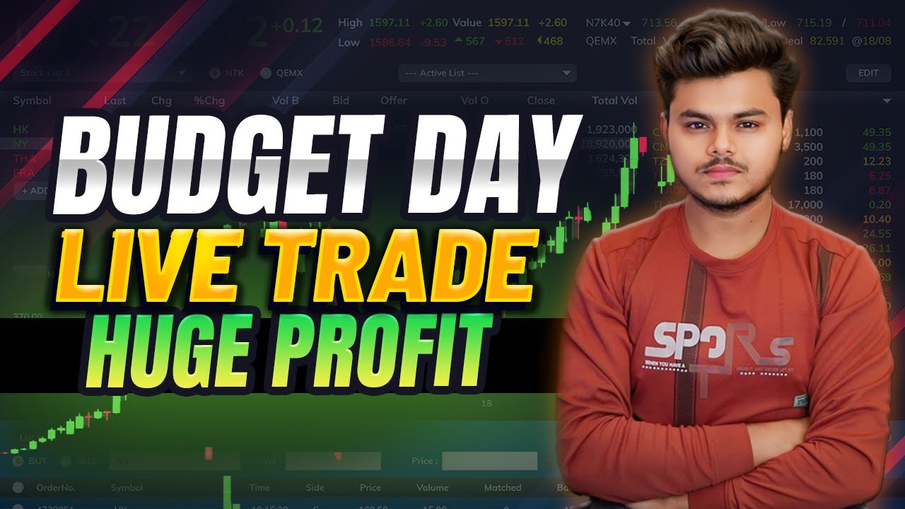 Intraday Live Trade With Budget Day Strategy