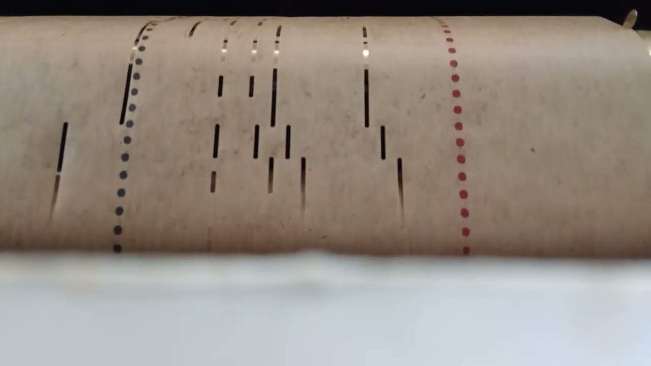 My Wild Irish Rose on Kimball Player Piano Roll for St. Patrick's Day 