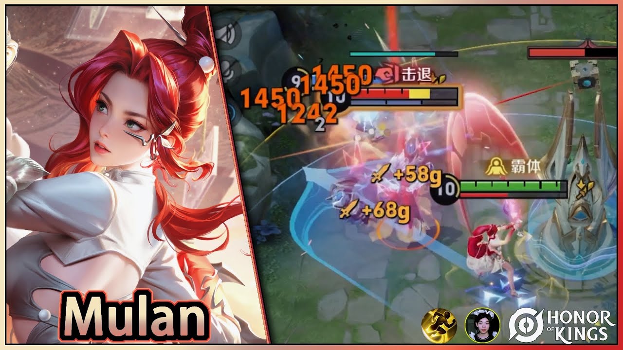 Honor of Kings（Mulan）Beautiful red Valentine's Day skin｜Bela skins do Dia dos Namorados