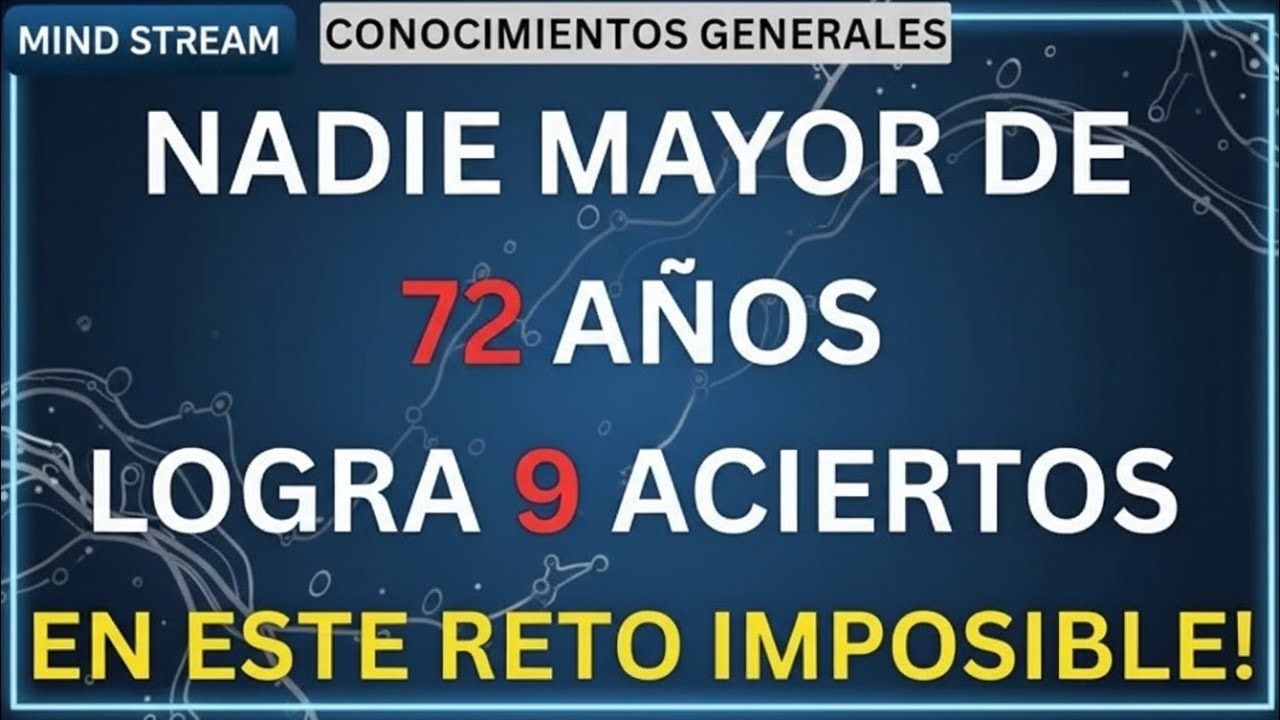 😱 NADIE MAYOR DE 72 AÑOS LOGRA 9 ACIERTOS EN ESTE RETO BRUTAL 🧠💥