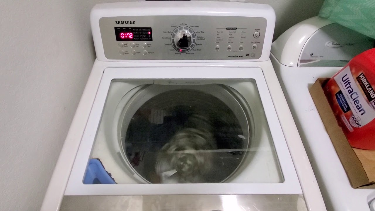 Samsung washer spin and test cycle (WA5471ABW)