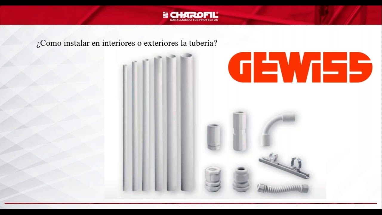 &iquest;C&oacute;mo Instalar en Interiores o en Exteriores la Tuber&iacute;a de Gewiss?