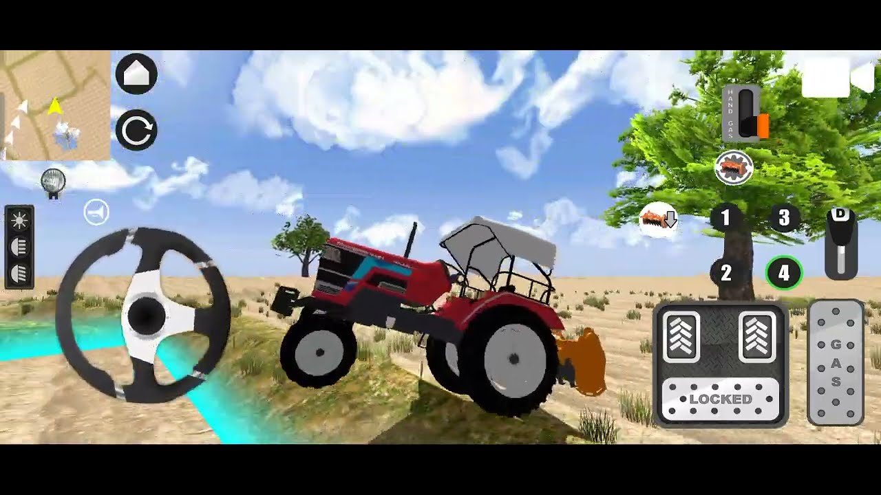 Mahindra Tractor Stunt Video | Mini Tractor Trolley Game Video | Mini Tractor Game Stunt Video |