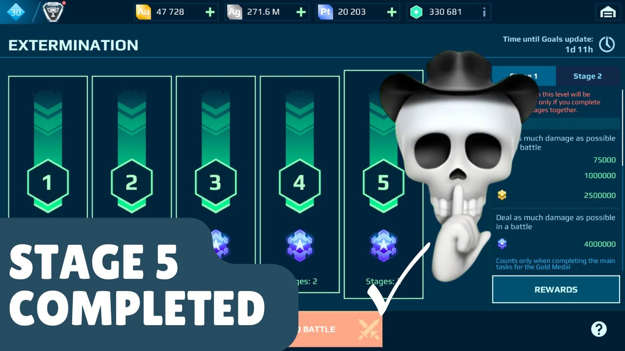 NEW Extermination Stage 5 Completed With Easy Setup | War Robots Hunting Ground