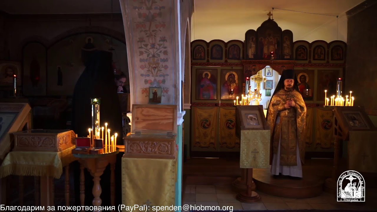 Полунощница, часы и Литургия,  34-я седмица по Пятидесятнице, воскресенье.