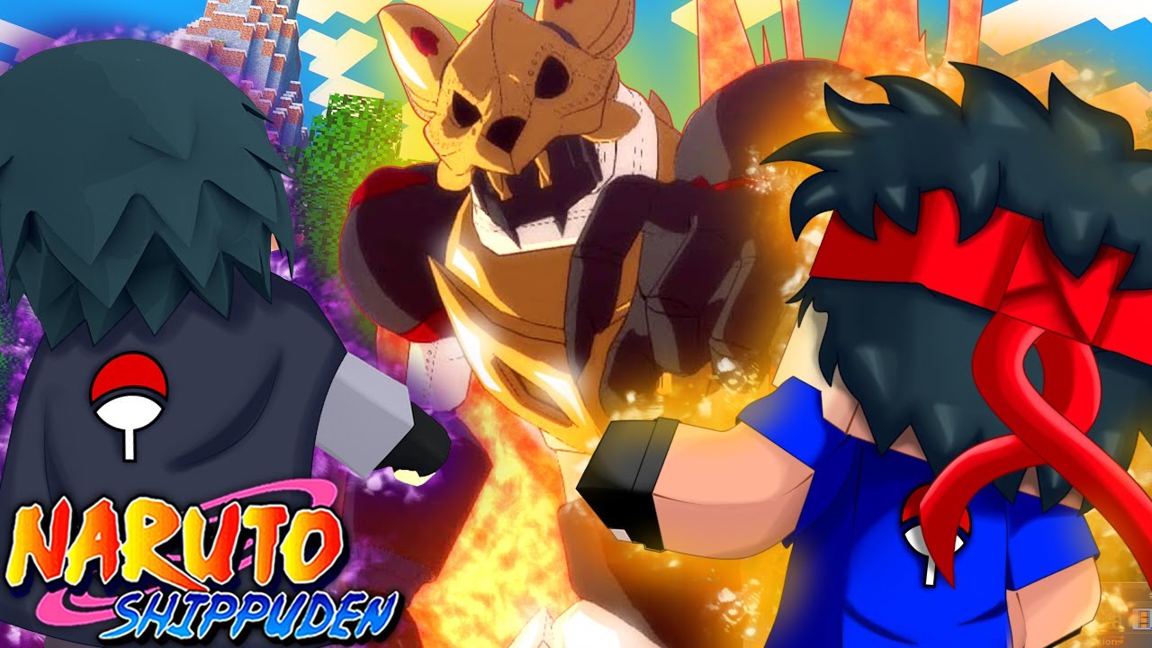 Minecraft - NARUTO LEGACY ! 🔴 - A APARIÇÃO DA KURAMA DE FERRO ! SASUKE E TREVOR UCHIHA LUTAM ! EP 18