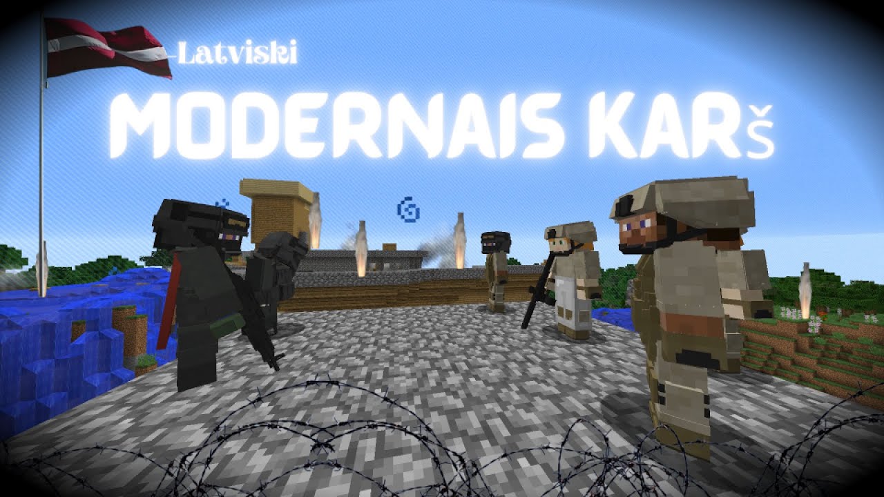 Modernais kar&scaron; Minecraft Mini spēle (Latviski) ; [Otrā spēle!]