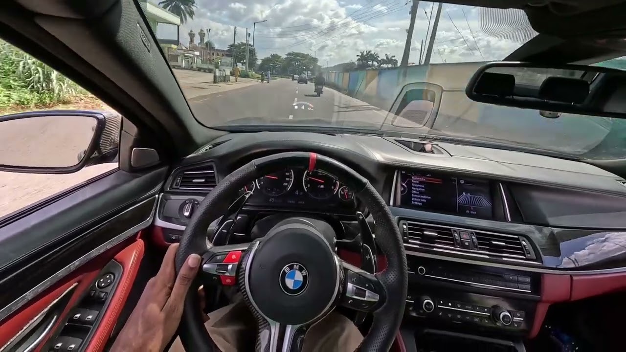 i drove @orion_s1k f10 bmw m5 in ibadan | pov | loud exhaust | pops and bangs | crackles