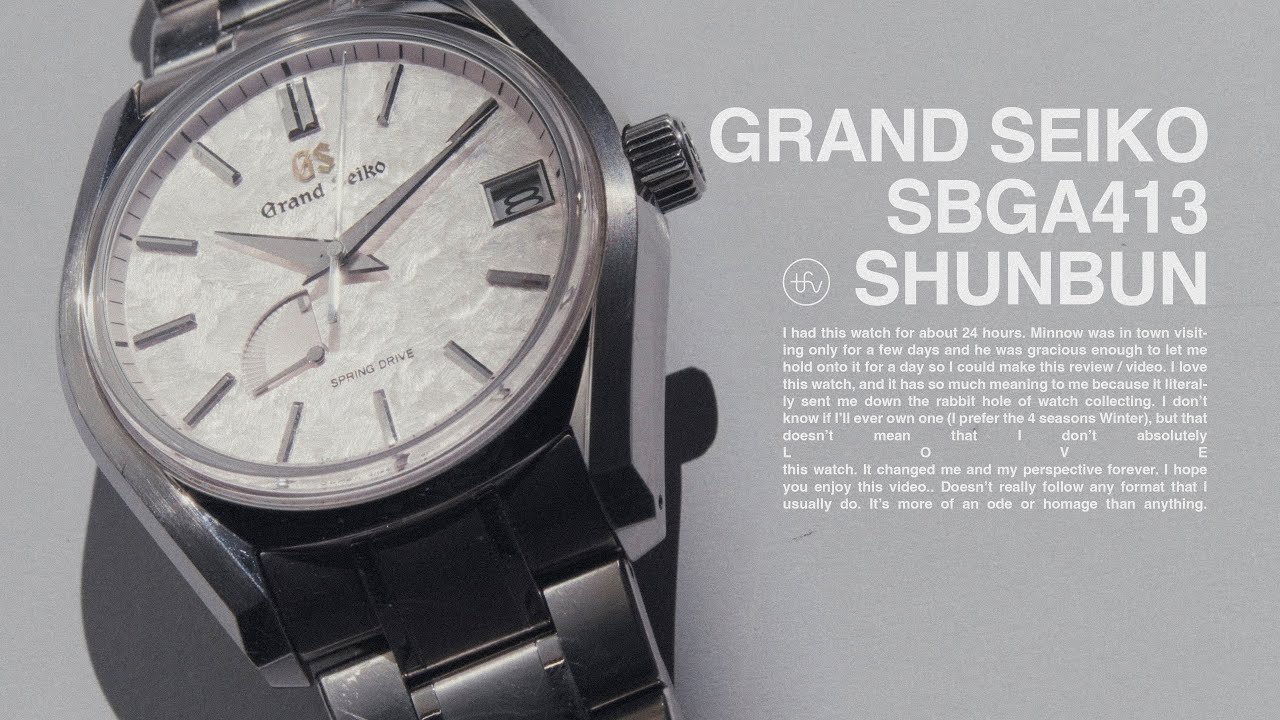 Grand Seiko SBGA413 Shunbun. This is the watch that started it all for me. | Review (ish)