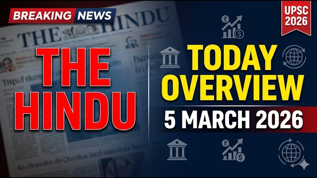 The Hindu Newspaper Analysis | 5 March 2026 | chronicle decode radio