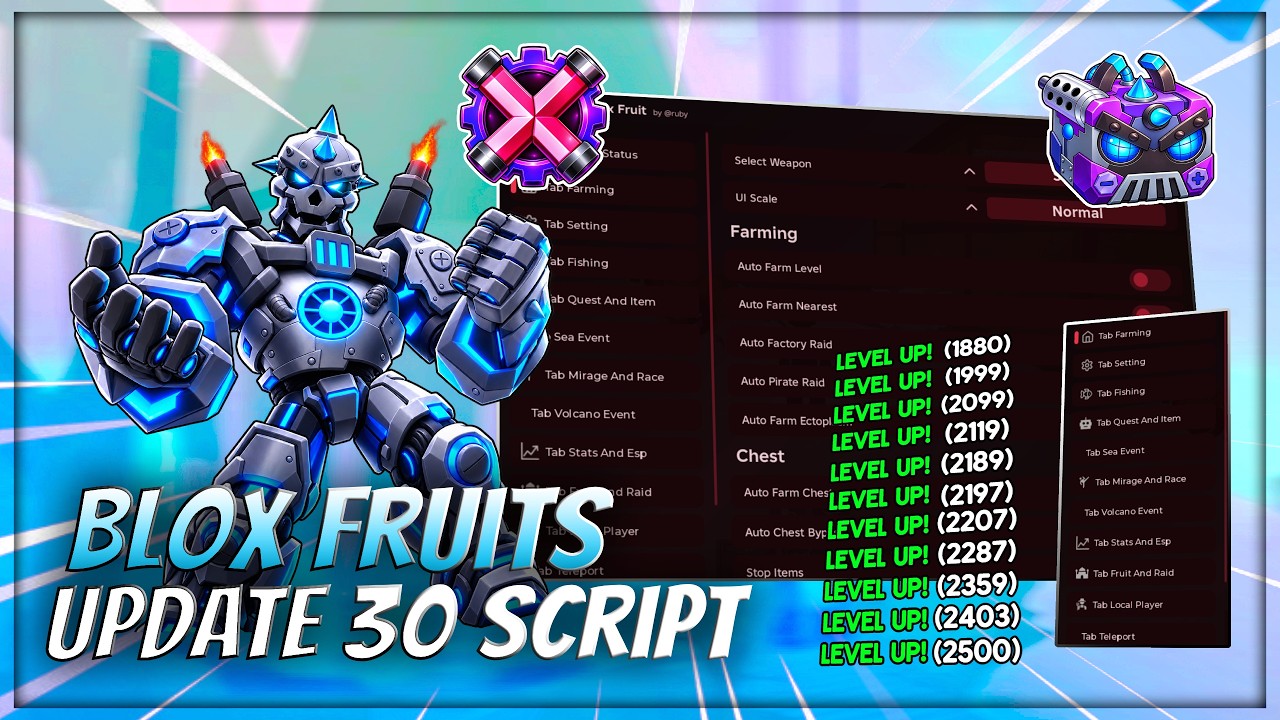 [Обновление 30] Скрипт для Blox Fruits &mdash; Автофарм, Магнитный фрукт, Магнитные жетоны, Фарм в 1-м ...