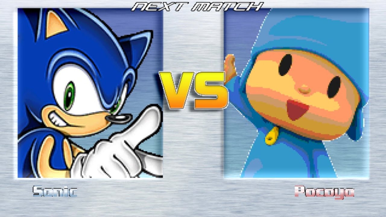 M.U.G.E.N BATTLES | Sonic the Hedgehog vs Pocoyo | Sega vs Pocoyo