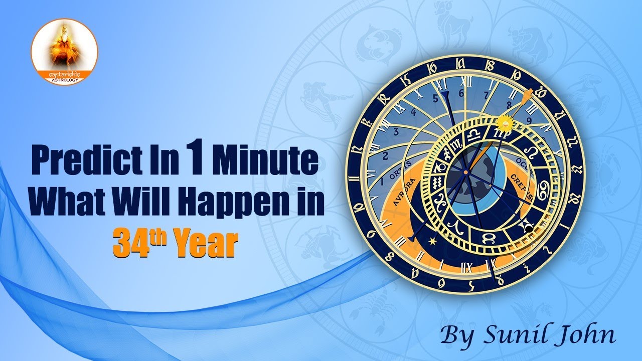 Predict in One Minute What will happen in 34th Year ? - Bhrigu Saral Paddhati  By Sunil John
