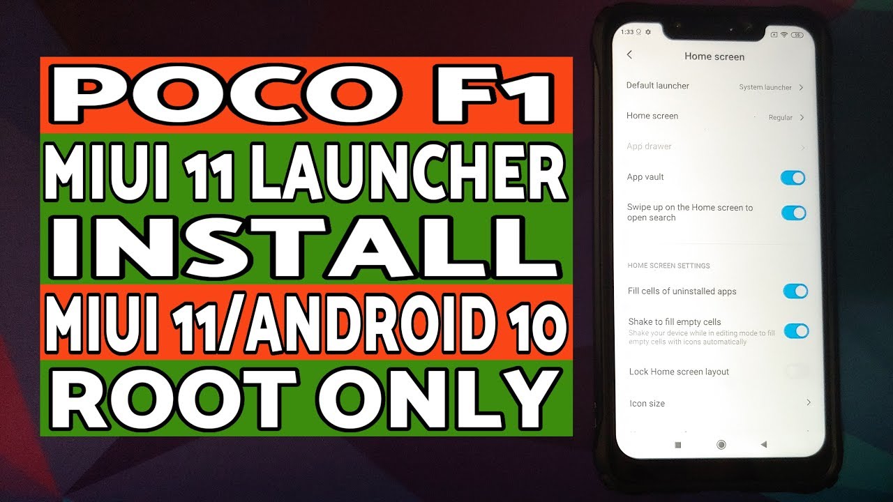 Poco F1 | Install MIUI 11 Stable Launcher | MIUI 11 & Android 10 | Root