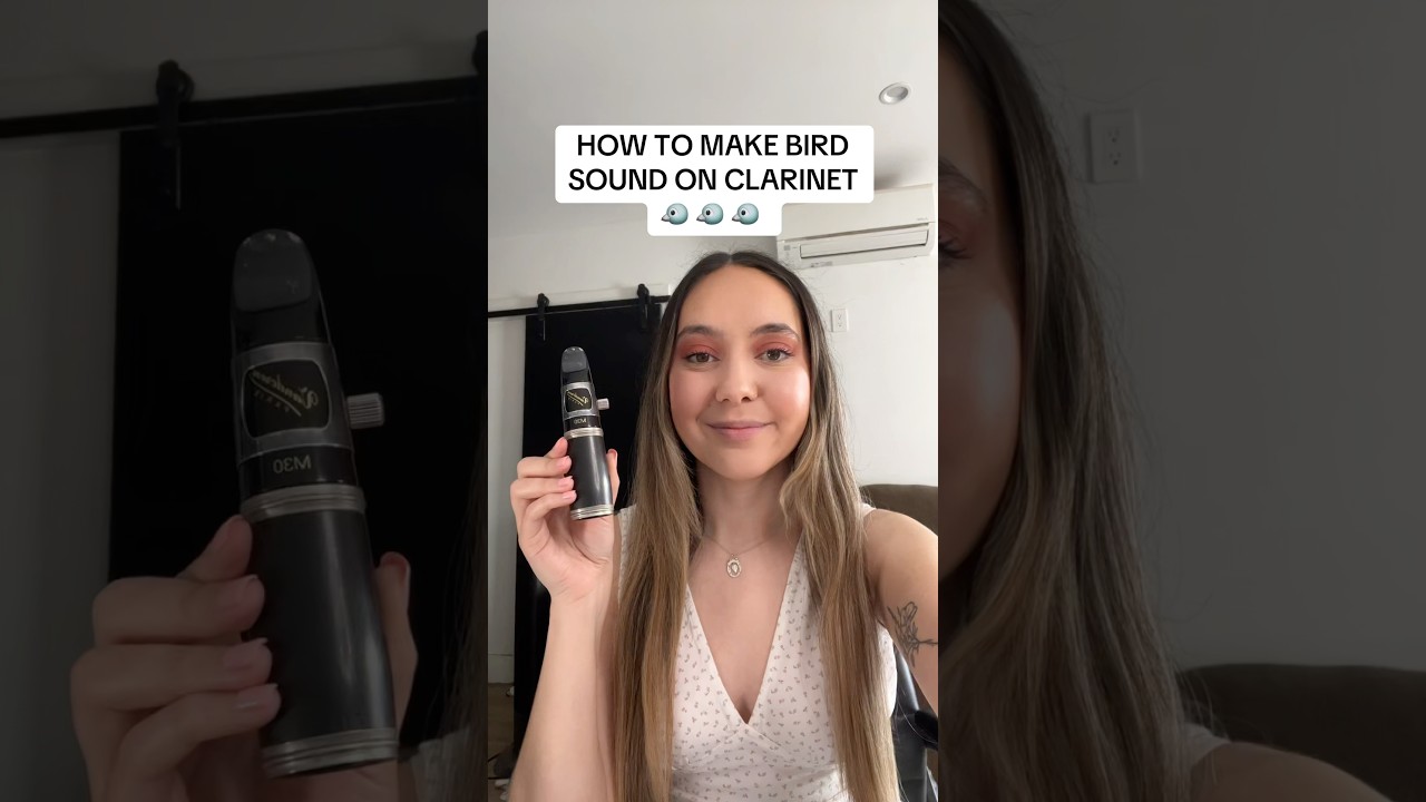 HOW TO MAKE A BIRD SOUND ON CLARINET 🐦  #clarinet #clarinettips #woodwinds #tutorial