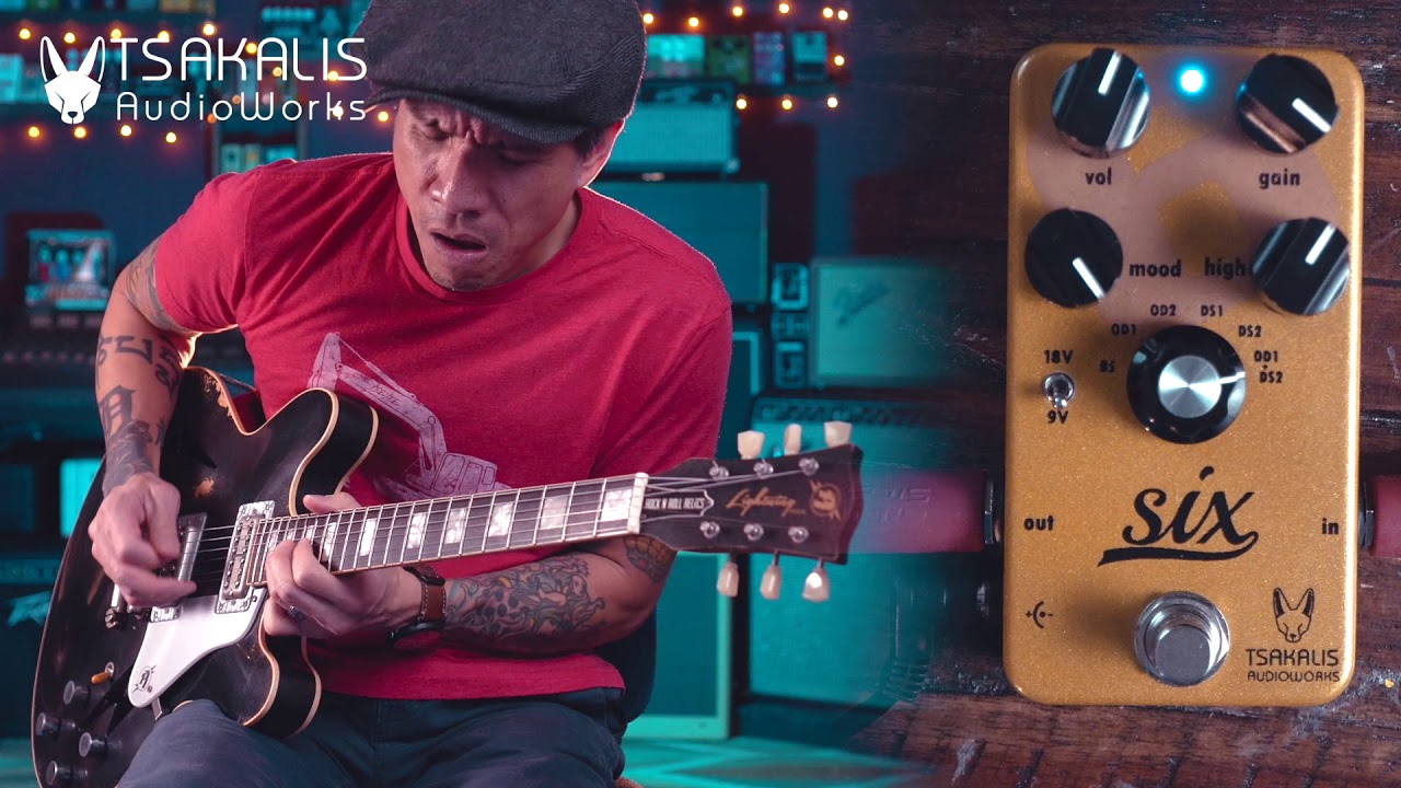 Tsakalis AudioWorks SIX booster overdrive distortion pedal