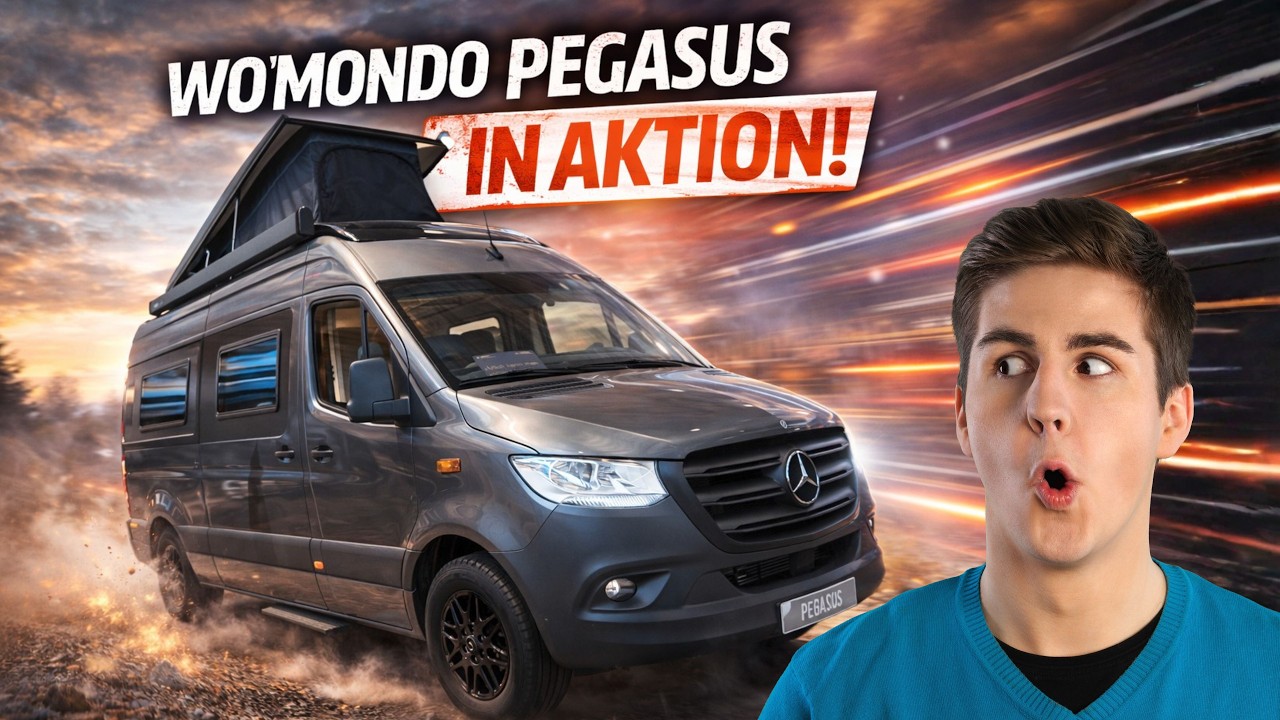 Mercedes Sprinter mit Aufstelldach zum Kampfpreis? Womondo Pegasus wird 2026 für Wirbel sorgen!