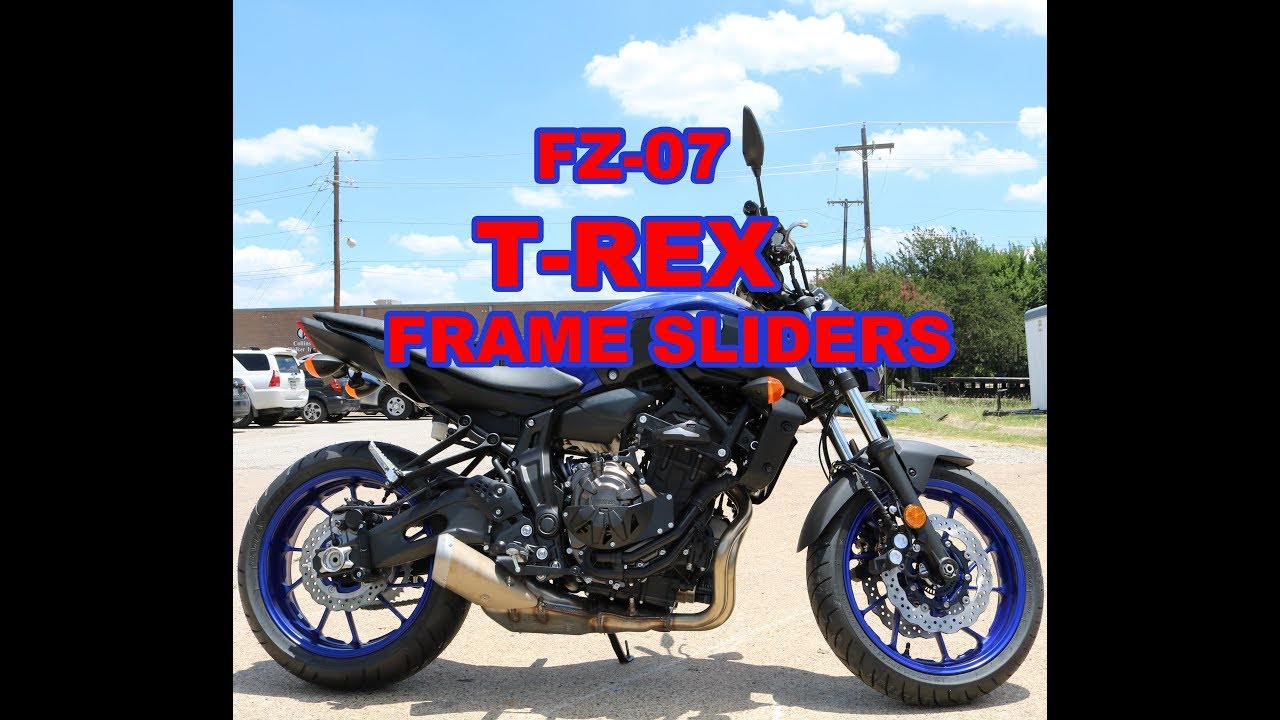 T-Rex Racing 2013 - On Yamaha FZ-07 / MT-07 Frame Sliders
