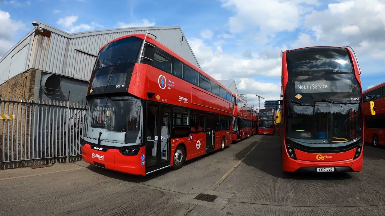 Go-Ahead Brand New Buses Parked In Silvertown Garage | Walkaround In Silvertown Bae Garage