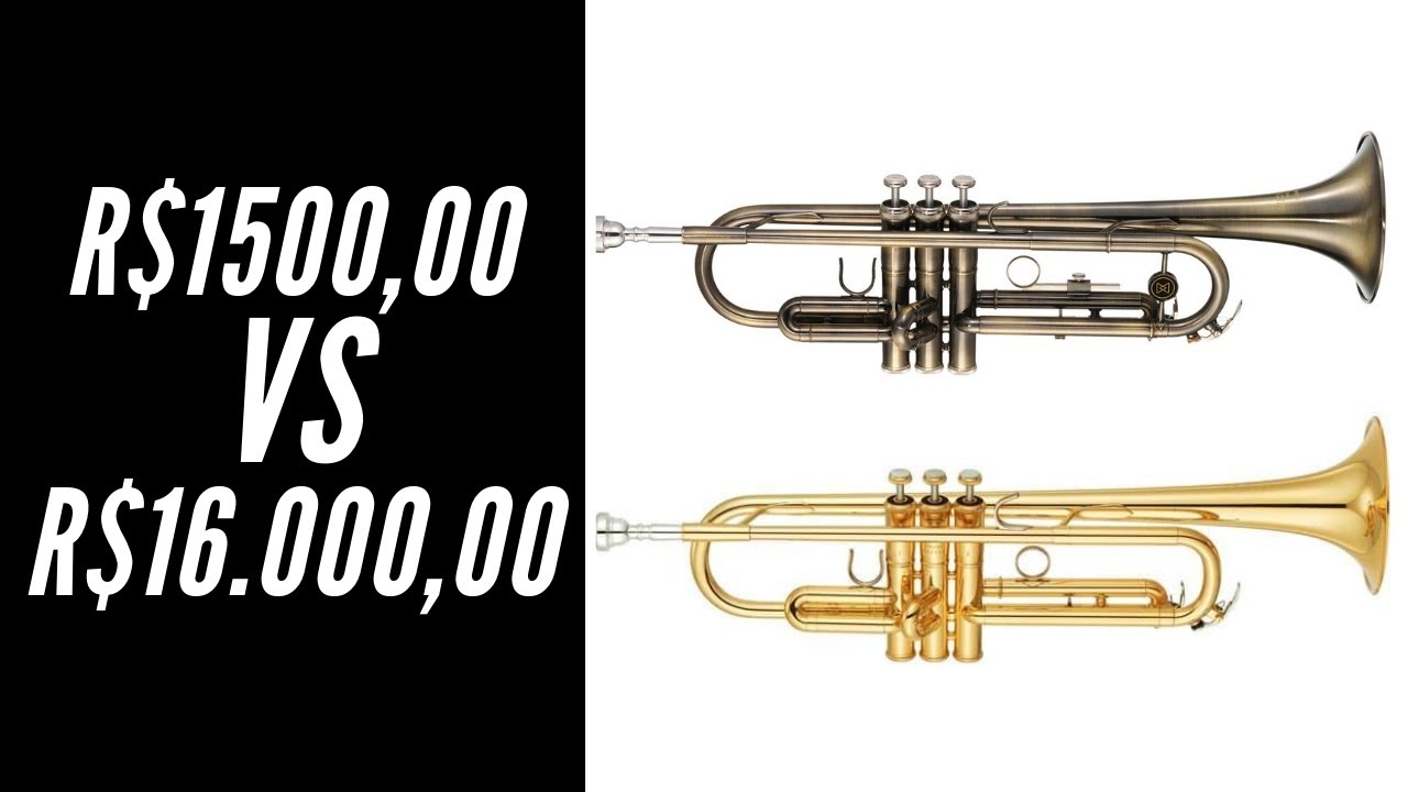 COMPARAÇÃO DE TROMPETES: R$1500,00 vs R$16.000,00