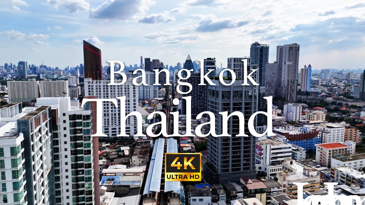 Bangkok, Thailand Aerian Drone View [4K]
